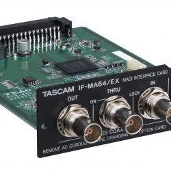 Tascam DA-6400 MADI interface with optical connector
